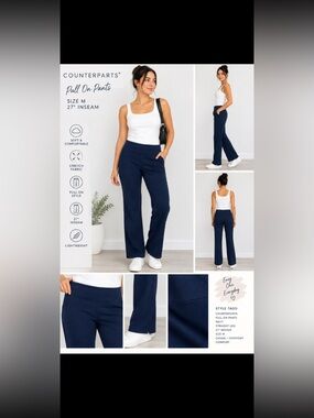 Counterparts pull on comfort size m pants